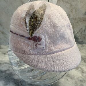 RARE BNWT Kangol Dragonfly Appliqué Deeto Cap Medium Vintage Blush RARE